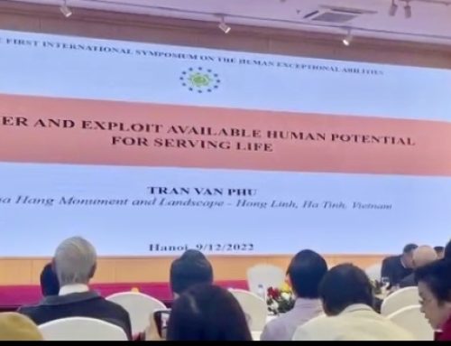 BÀI PHÁT BIỂU THAM LUẬN TẠI HỘI THẢO QUỐC TẾ LẦN THỨ NHẤT VỀ NHỮNG KHẢ NĂNG ĐẶC BIỆT CỦA CON NGƯỜI CỦA THẦY TRẦN VĂN PHÚ